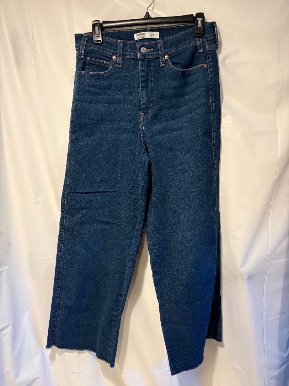Womens Levi Strauss & Co Size 8/29 Signature Heritage Wide Leg Denim Jeans